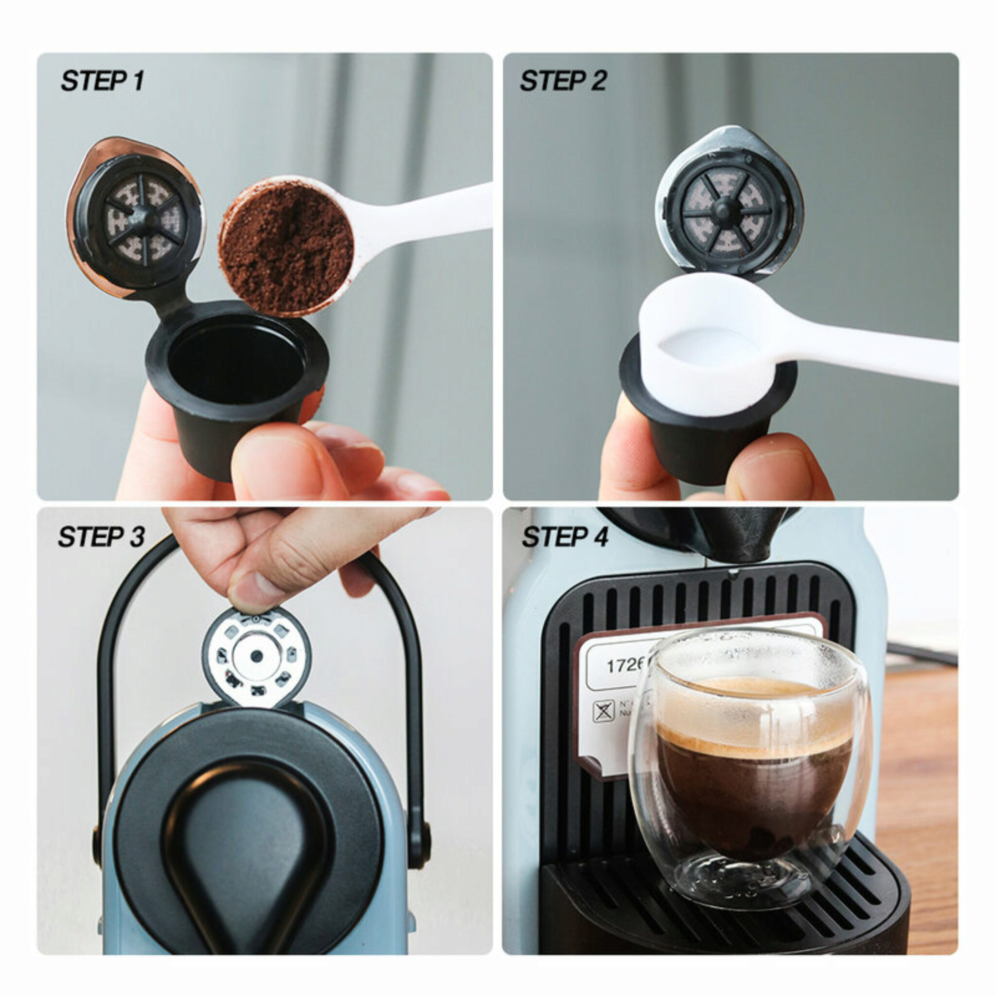 58 mm Pressino Caffe in Acciaio Inossidabile con Manico in Legno per Caffè Espresso Portafiltri 