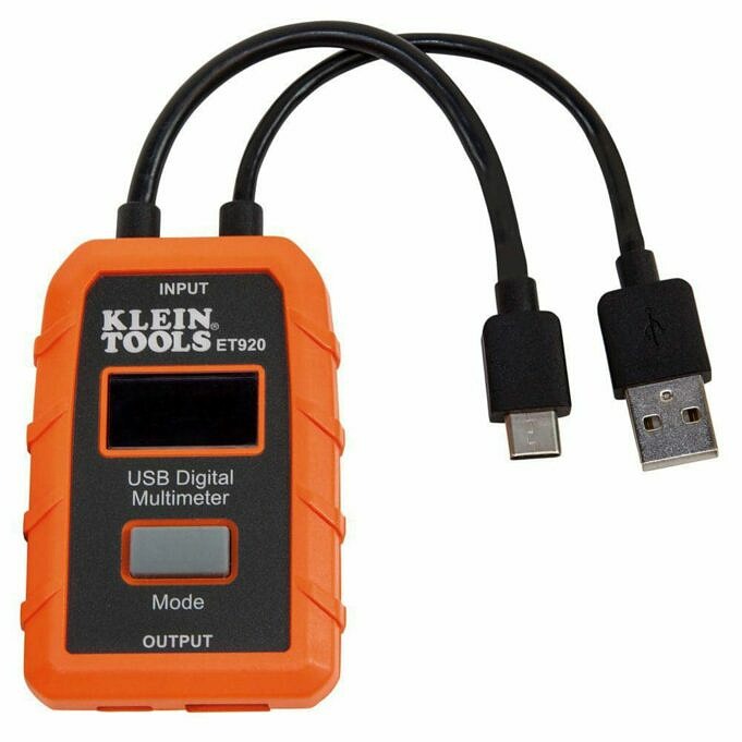 Monitor And Test The Power Delivered By USB Ports With 3 New Klein Tools USB Meters & Testers