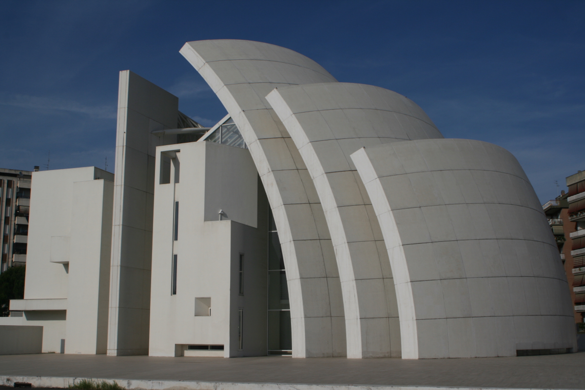 Richard Meier And Associates Iconic Modern Architecture Jubilee Church Of Rome